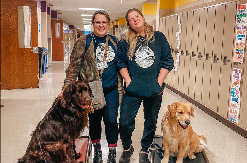 SkyDance Pet Lodge Staff at School